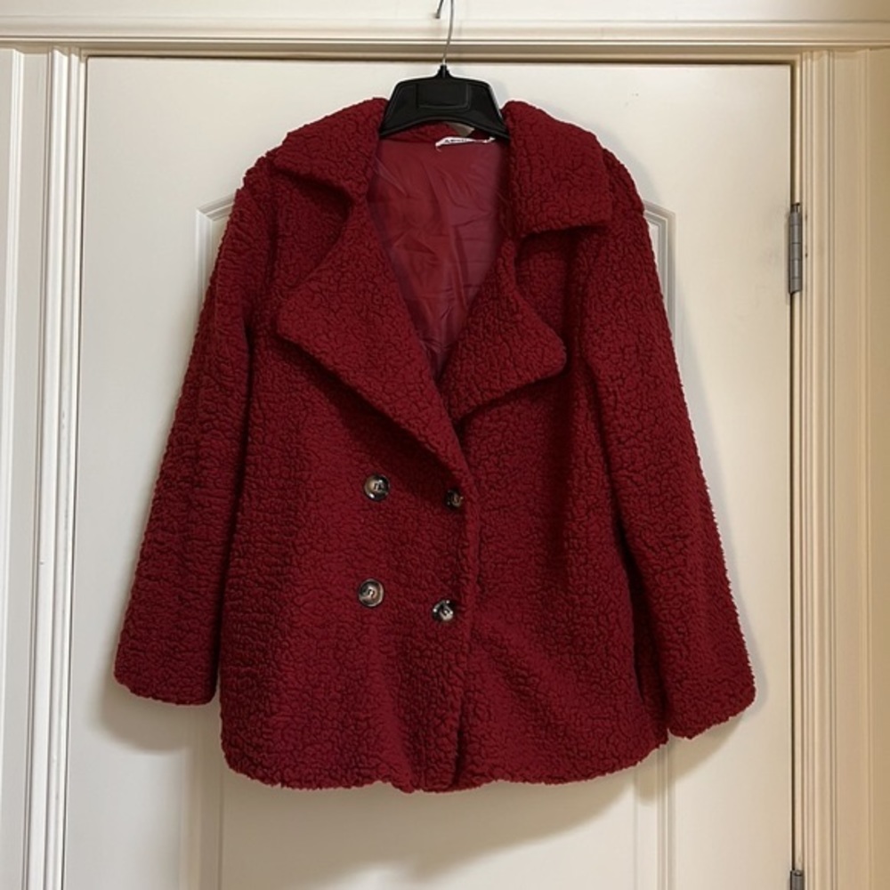 Abollria Double Breasted Sherpa Jacket